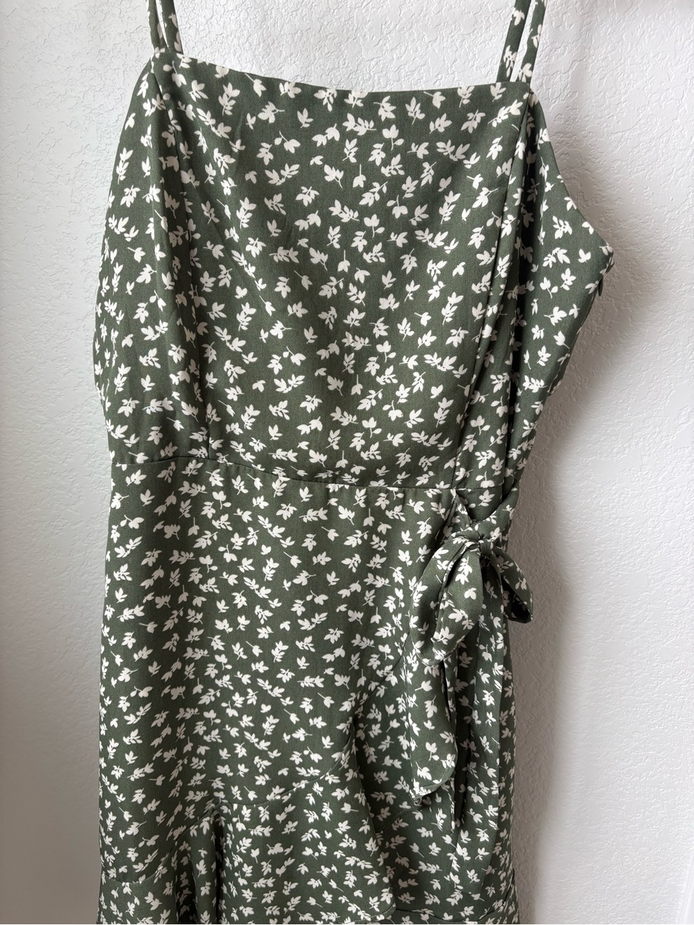 Altar'd State Olive Green Floral Mini Dress - Picture 2 of 5